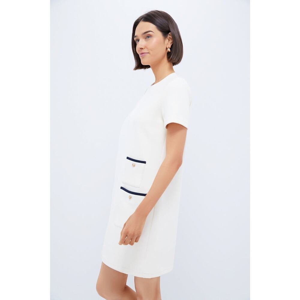 TUCKERNUCK Pearl White Short Sleeve Francoise Dress Size XXS NWT - Picture 7 of 8